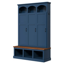 Load image into Gallery viewer, Classic Arched Design Hall Tree With 3 Hidden Storage