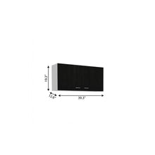 Load image into Gallery viewer, Wood Wall Mounted Accent Cabinet With Two Doors - Black / White