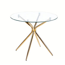 Load image into Gallery viewer, Compact Dining Table With Glass Top