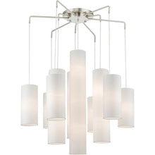 Load image into Gallery viewer, 43'' Multi Light Dimmable Chandelier With Shades - Nickel