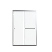 Load image into Gallery viewer, Semi Frameless Double Sliding Shower Door With Tempered Glass