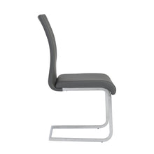 Load image into Gallery viewer, Upholstered Leather Dining Side Chairs (Set of 4) - Gray