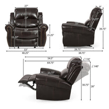 Load image into Gallery viewer, Wide Standard Manual Glider Recliner
