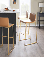 Load image into Gallery viewer, Mara - Contemporary Upholstered Barstool (Set of 2)