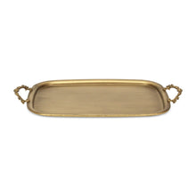 Load image into Gallery viewer, 19" Cast Iron Handmade Vanity Tray - Antiqued Gold