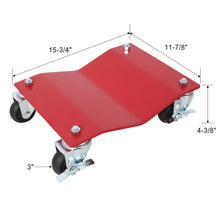 Load image into Gallery viewer, Heavy Duty Steel Vehicle Dollies With Brakes, 2500Lbs Capacity
