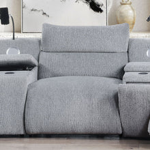 Load image into Gallery viewer, Fullar - Modular Power Motion Armless Recliner - Light Gary Chenille