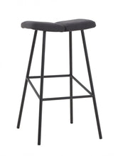 Load image into Gallery viewer, 30" Steel Backless Bar Height Bar Chair - Gray And Black