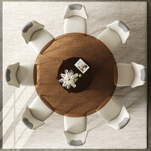 Load image into Gallery viewer, Modern Round Dining Table Set With Glass Top And Steel Legs