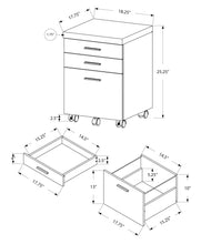 Load image into Gallery viewer, File Cabinet, Rolling Mobile, Storage Drawers, Printer Stand, Office, Contemporary & Modern