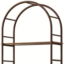 Load image into Gallery viewer, Adjustable Three Tier Etagere Bookcase - Brown