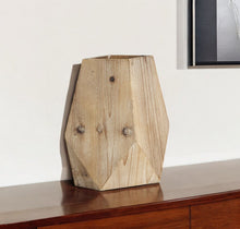 Load image into Gallery viewer, Abstract Cylinder Table Vase (397506) - Natural