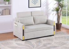 Load image into Gallery viewer, Percy - Teddy Sleeper Loveseat With Dual-Pull Sleeper Design