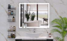 Load image into Gallery viewer, LED Bathroom Vanity Mirror Wall Mounted Adjustable / Warm / Natural Lights Anti-Fog Touch Switch With Memory Modern Smart Large Bathroom Mirrors