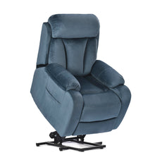 Load image into Gallery viewer, Power Lift Chair Recliner With Remote Control, Electric Reclining Sofa, Fabric Power Recliner For Living Room - Navy Blue