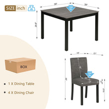Load image into Gallery viewer, Modern Dining Table Set With Upholstered Chairs For Dining Room
