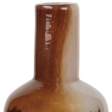 Load image into Gallery viewer, Abstract Tulip Table Vase - Amber / Cream / Dark Brown