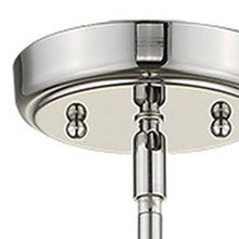 Load image into Gallery viewer, Metal Hanging With Round Clear Glass Shade - Silver