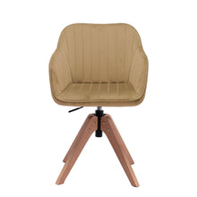 Load image into Gallery viewer, Tufted And Upholstered Velvet Dining Arm Chair - Champagne