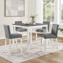 Load image into Gallery viewer, 5 Piece Counter Height Table Set With 4 Chairs