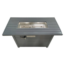 Load image into Gallery viewer, Outdoor Gas Fire Pit Table With Durable Construction And Lid - Gray