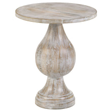Load image into Gallery viewer, Pedestal Accent Table Elegant Round Top Table - Ivory