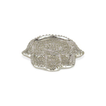 Load image into Gallery viewer, 6" Cast Iron Handmade Hamsa Trinket Tray - Silver