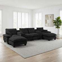 Load image into Gallery viewer, Modular Cloud Couch Sofa With Cup Holders & Storage, USB Port
