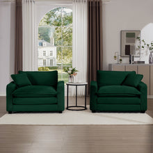 Load image into Gallery viewer, Modern Classic Fabric Single Chair Deep Seat Sofa With Pillow
