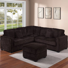 Load image into Gallery viewer, Modern Sectional Set With Cocktail Ottoman