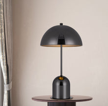 Load image into Gallery viewer, Desk Table Lamp With Half Dome Shade - Gunmetal Dark Gray