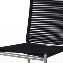 Load image into Gallery viewer, Stainless Steel Bar Height Bar Chair - Black / Silver