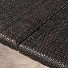 Load image into Gallery viewer, Outdoor Square Rattan Wicker Dining Table - Brown