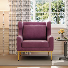 Load image into Gallery viewer, Elegant Curved Armrest Accent Armchair