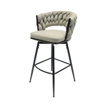 Load image into Gallery viewer, Bar Stool 360 Swivel With Back Footrest