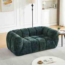 Load image into Gallery viewer, Quilted Cloud Sofa With Rounded Armrests And Piano Key Backrest Design
