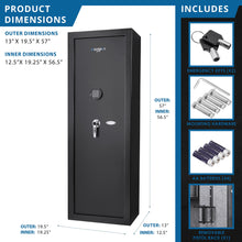 Load image into Gallery viewer, 7.87 Cubic Ft Keypad Rifle Safe - Black