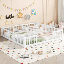 Load image into Gallery viewer, Double Floor Bed With Fence, Guardrails, Without Door