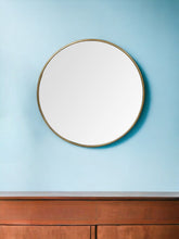 Load image into Gallery viewer, 47" Round Metal Framed Accent Mirror - Gold