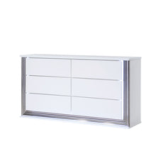 Load image into Gallery viewer, Moon - Smooth Dresser With LED - White