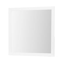 Load image into Gallery viewer, Wood Square Dresser Mount Framed Mirror - White