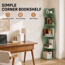 Load image into Gallery viewer, 5 Tier S - Shaped Corner Shelf For Living Room