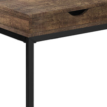Load image into Gallery viewer, Finish Drawer And Black Metal Accent Table - Brown