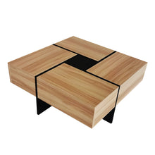 Load image into Gallery viewer, Wallace - Coffee Table With 4 Hidden Storage Compartments - Brown