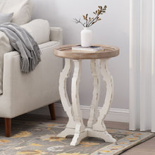 Load image into Gallery viewer, French Country Style Accent Table With Hourglass Design