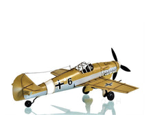 Load image into Gallery viewer, c1935 Messerschmitt BF 109 Fighter Sculpture - Yellow