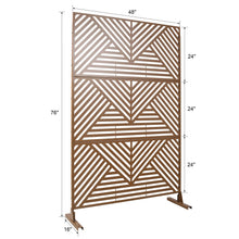 Load image into Gallery viewer, Freestanding Outdoor & Indoor Freestanding Metal Privacy Screen