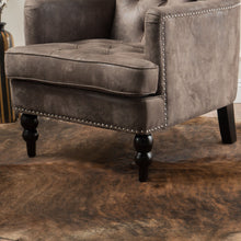 Load image into Gallery viewer, Vitality - Club Chair With Button Tufted Diamond Stitching And Turned Legs