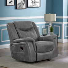 Load image into Gallery viewer, Encino - Upholstered Padded Arm Glider Recliner - Gray