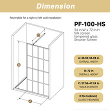 Load image into Gallery viewer, Framed Glass Shower Screen - Matte Black